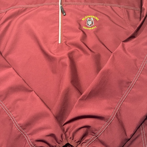 Bloomsburg University quarter zip 100% polyester pull over windbreaker… Large - Picture 8 of 12